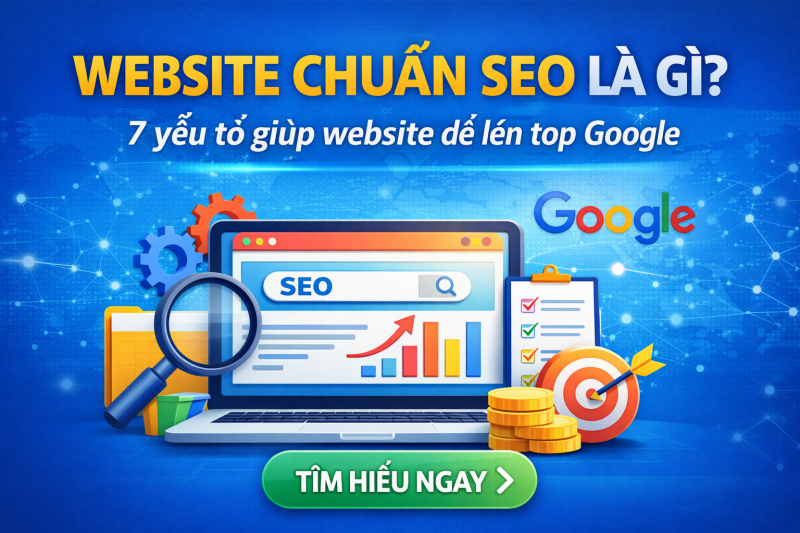 Website chuẩn SEO là gì? 7 yếu tố giúp website dễ lên top Google
